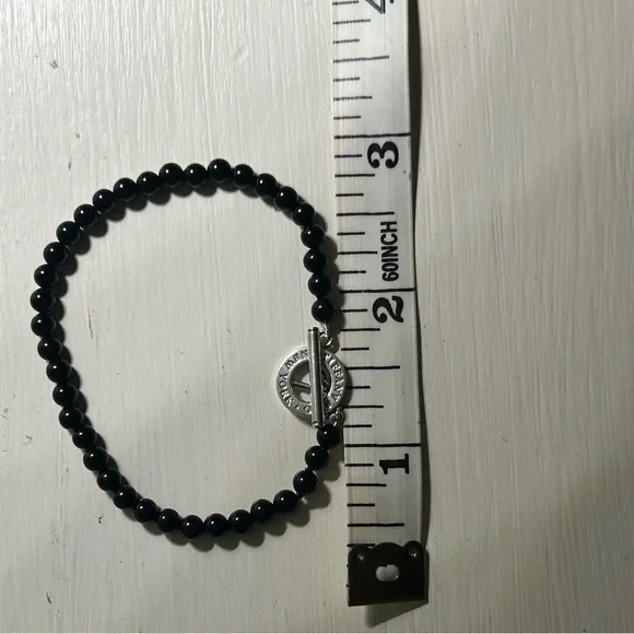 Tiffany & Co. Small Black Onyx Bead Toggle Bracelet - Picture 5 of 6